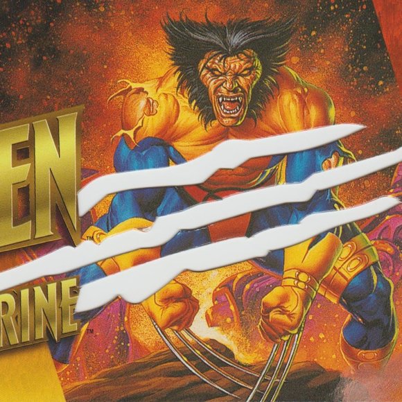 Fleer Ultra X-Men Wolverine Trading Card PROMO Cut The Card 1997 Near Mint - Picture 2 of 2